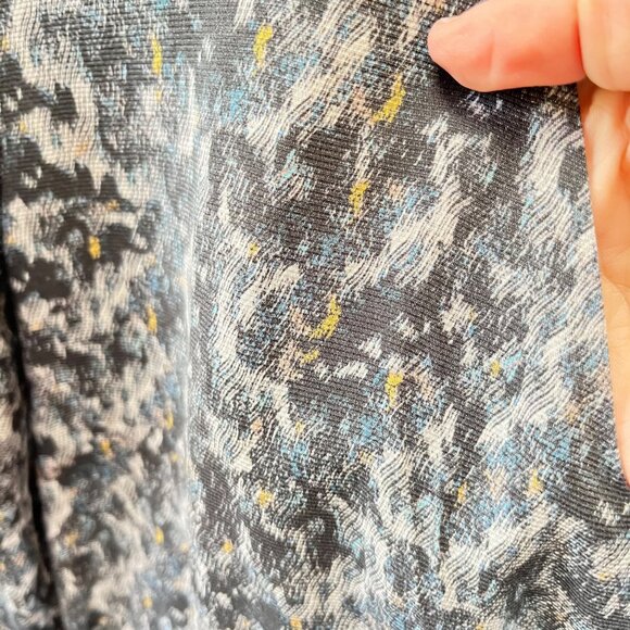 Theory Liev Gray Printed Caligula Silk Dress Size M - Picture 2 of 5